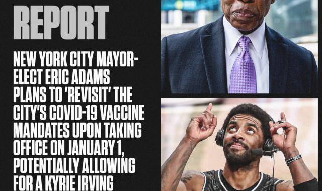 开云体育官网-纽约新市长放话会审视疫苗令 欧文明年1月“解禁”？